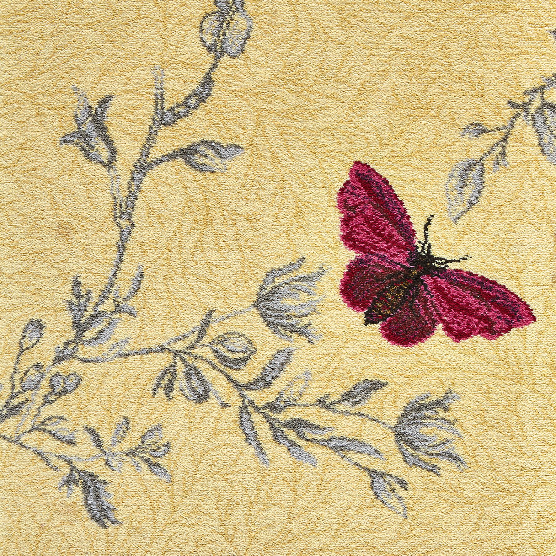 2nd image of RUSKIN BUTTERFLY YELLOW